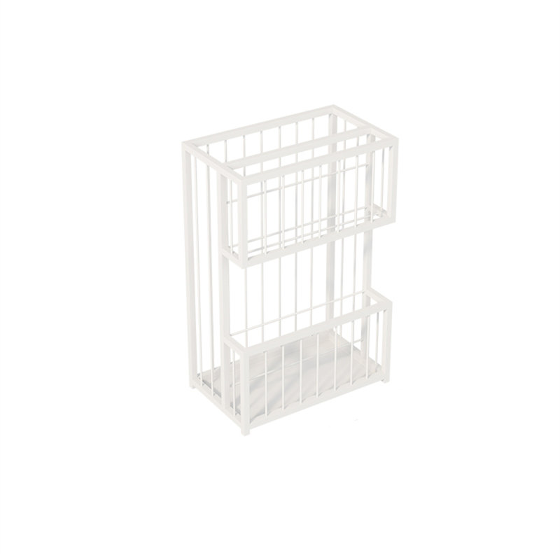 Metal Freestanding Umbrella Stand, White
