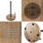 Kitchen Acacia Wood Paper Towel Holder