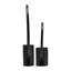 Porte-bougie circulaire moderne en métal pour bougies pilier ou Taplers - Support de table décoratif pour salon - ensemble de 2, 19 po, 13 po, noir