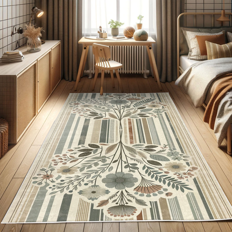 Machine Printed 152cm X 76cm Area Rug