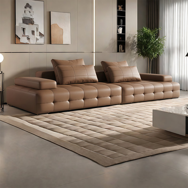 Canapé droit italien, H 25,59 po x l 110,23 po x P 44 po, 4