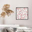 Impression florale florale rouge sauvage-371763439