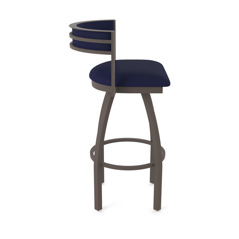 Tabouret Artémis, Bronze, Tabouret de bar (siège d'une hauteur de 36 po), Vinyle - crépuscule Canter