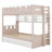 Castle-Themed Bunk Bed Equipped With Two Drawers, A Shelf, And LED Lights-178722551-178722549