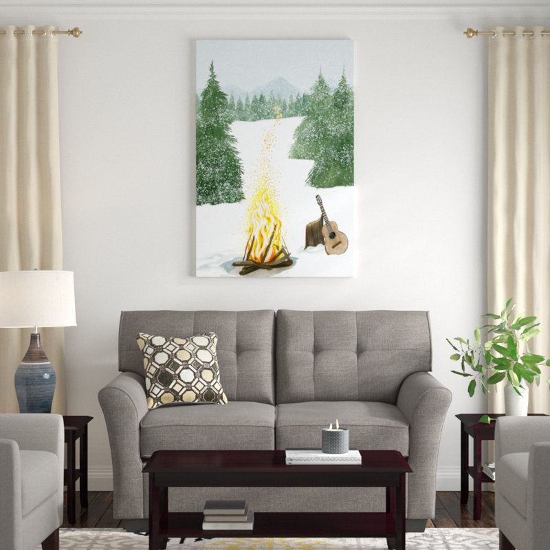 Camping for Christmas Collection B by Grace Popp - Graphic Art Print, 122cm H x 81cm W x 3.18cm D, Wrapped Canvas