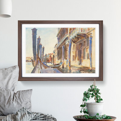 Gondola Moorings in Venice by John Singer Sargent - Picture Frame Painting
