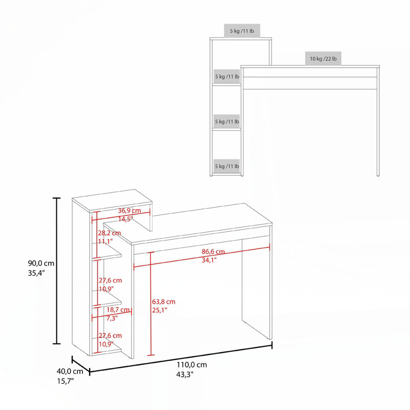 Foxburg Desk , Office, Light Oak
