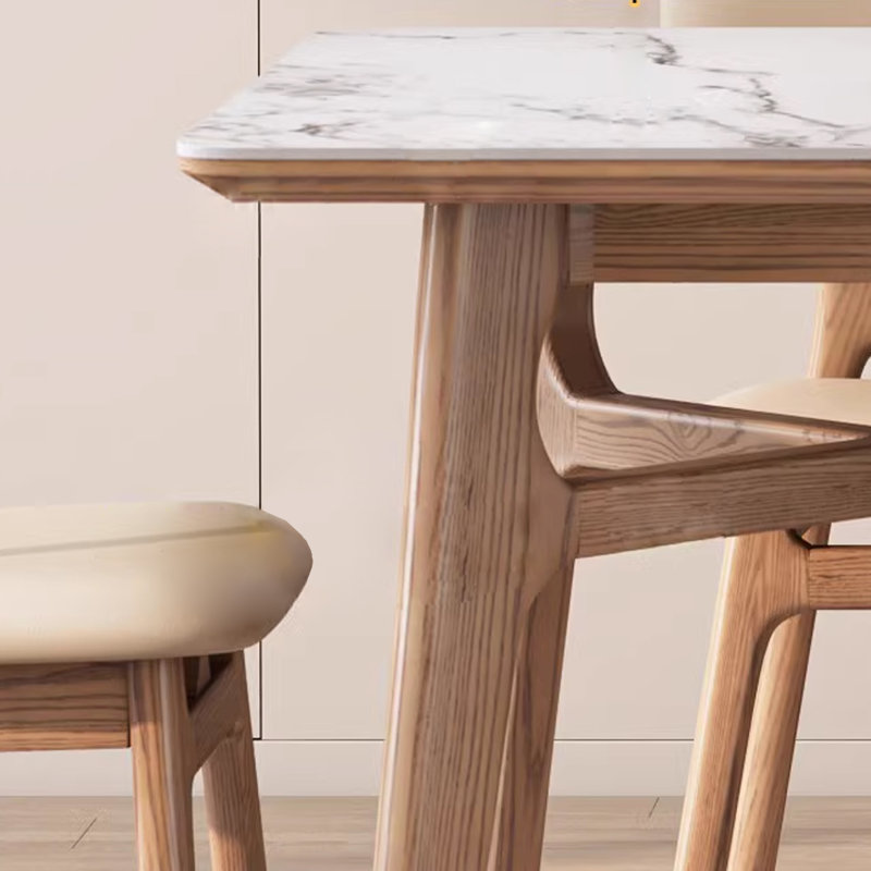 Simple petite table de salle à manger japonaise, H 29,53 po x L 63 po x l 31,5 po