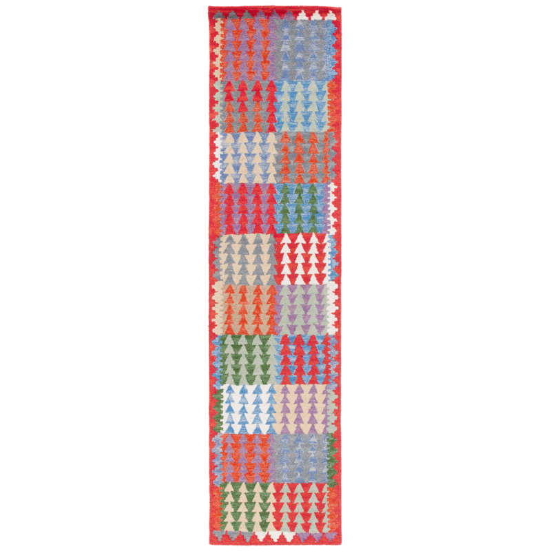 Tapis en laine et en coton tissé à la main Horwich , Tapis de couloir 2 pi x 9 pi