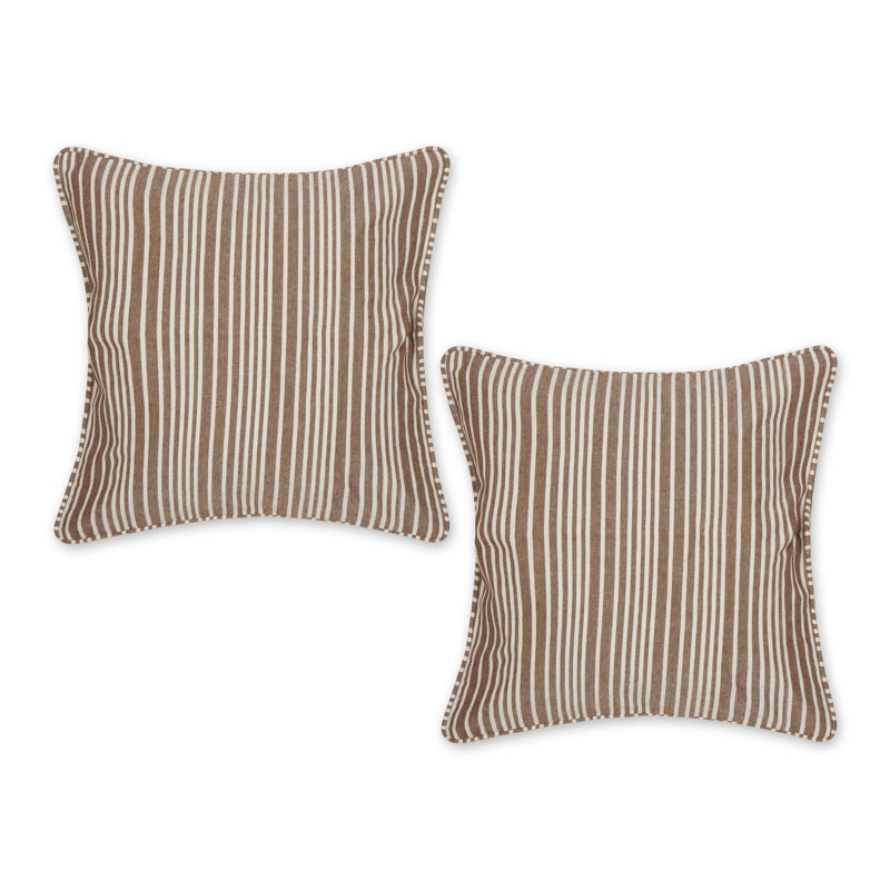 Housse de coussin carrée, Brun