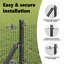 Welded Wire Fence With 7 Posts Green Steel-1456266993-1456266998