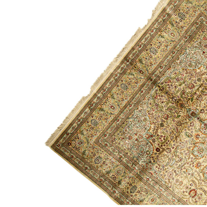Hand Woven Silk Oriental Area Rug