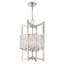 Lustre géométrique unique à 4 lumières avec accents de cristal Belisle-2019611003-2019610997