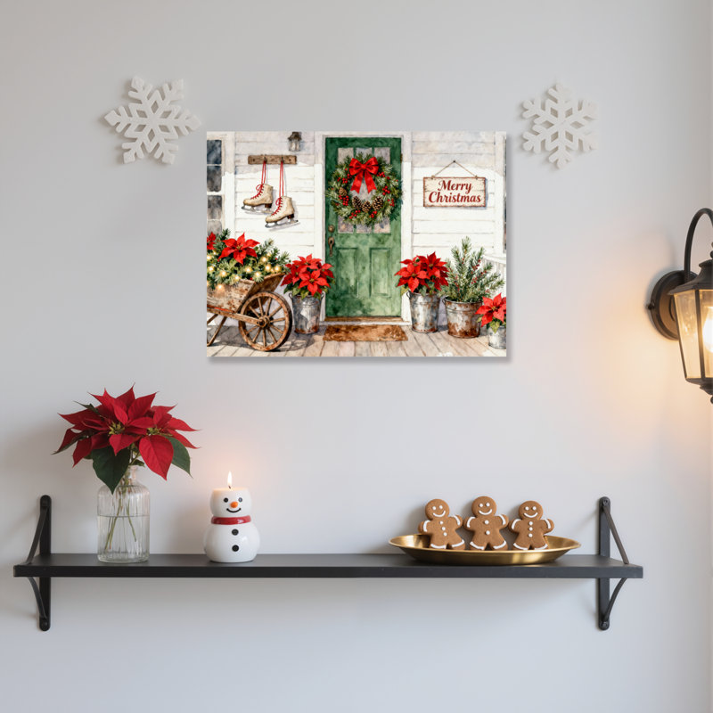 Porte, art mural sur toile, H 20 po x l 30 po