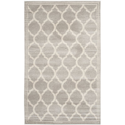 Ammundsen Geometric Light Grey/Ivory Area Rug