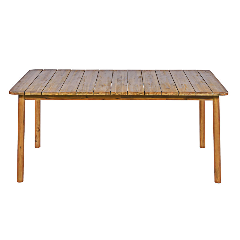 Table de salle à manger d'extérieur en bois