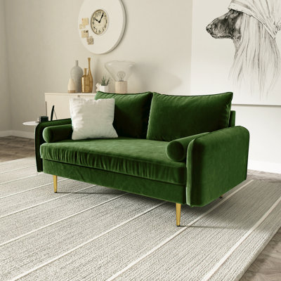 Bombalier 57.9'' Velvet Loveseat