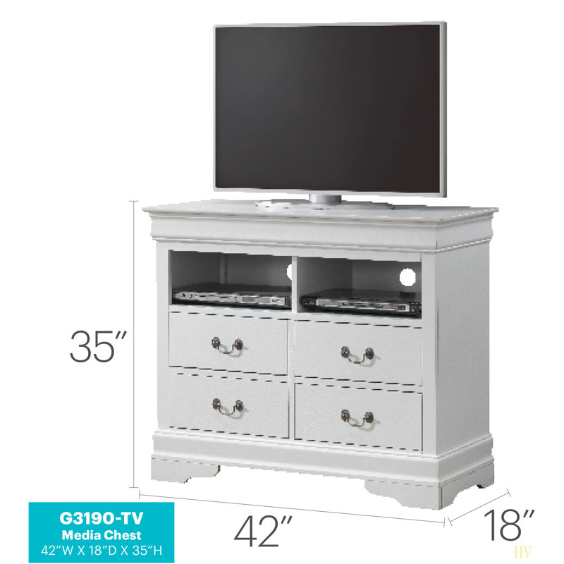 Charmante unité de rangement multimédia, Blanc
