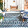 Arneshia Southwestern Navy Indoor/Outdoor Area Rug