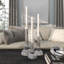  3 Piece Glass Tabletop Candlestick Set