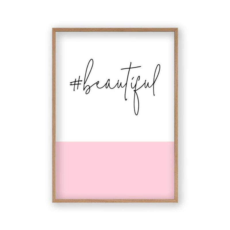 Print, Oak Frame, 61 cm H x 43 cm W x 2.5 cm D