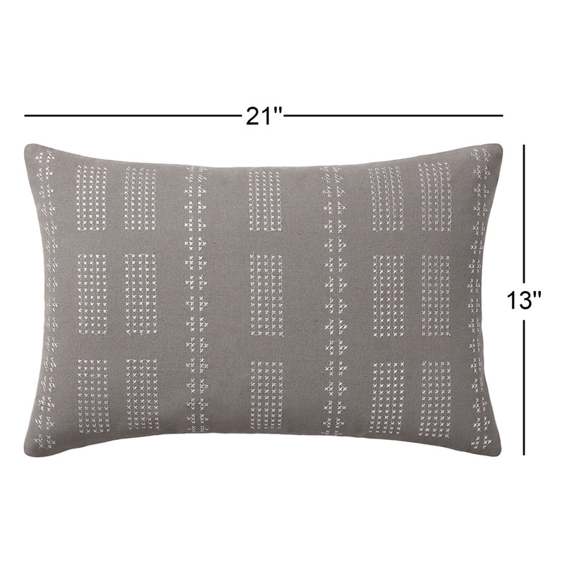 Jean Stoffer x Loloi William Grey / Silver Pillow, Polyester/Polyfill