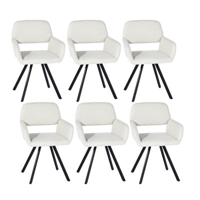 Swivel Event Chair Upholstered with Black Metal Legs for Waiting Room Chair Reception Seating Office Event Chairs