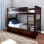 Lit superposé standard en bois massif Absecon-1387136064