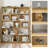 74" H 2-In-1 Bookcase, L-Shaped, 5-Tier Corner Bookshelf-1565384844