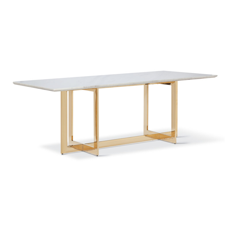 Metal Base Dining Table, Gold