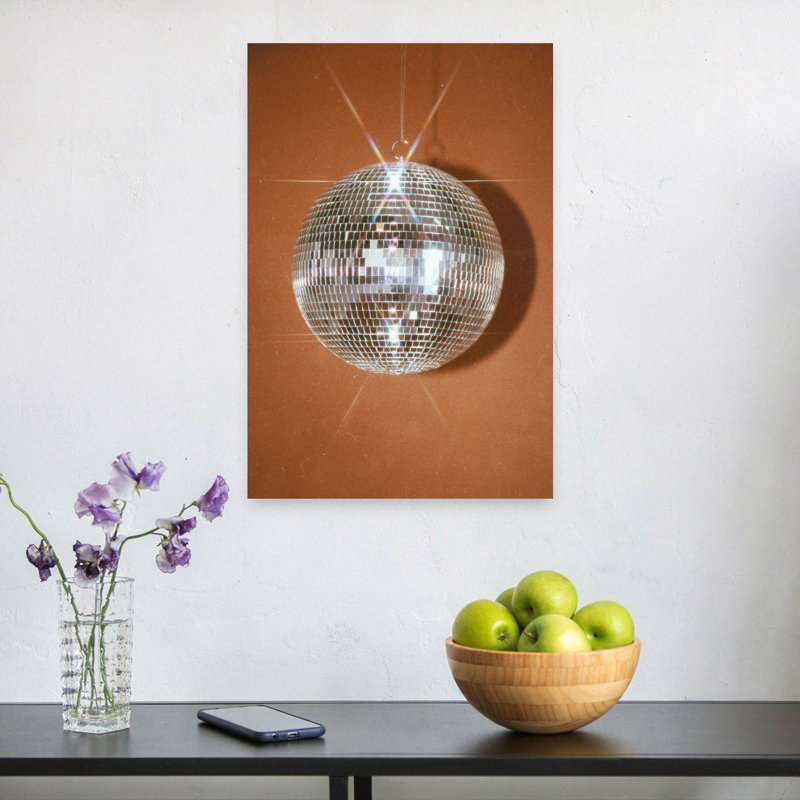 «Disco Ball», reproduction d'art géométrique rétro, H 24 po x l 16 po