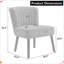 Chaise rembourrée Shellback Boucle - Élégante chaise d'appoint avec pieds en bois massif-501775727