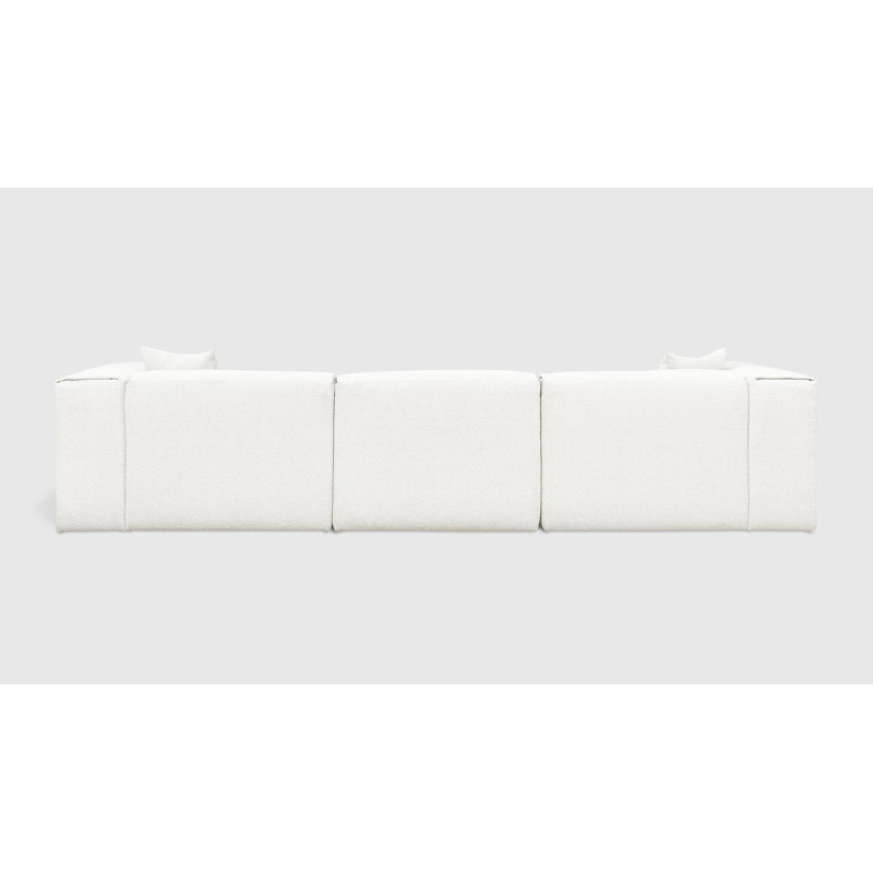 Nest Modular 4-PC Sectional, Bone Boucle