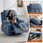 Swivel Rocker Recliner Chair With Vibration Massage And Heat For Living Room-1196470343