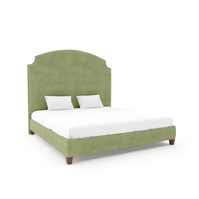 Lexington Bed With 9" Rails, Weathered, Posh Life Performance Velvet Spring, Full