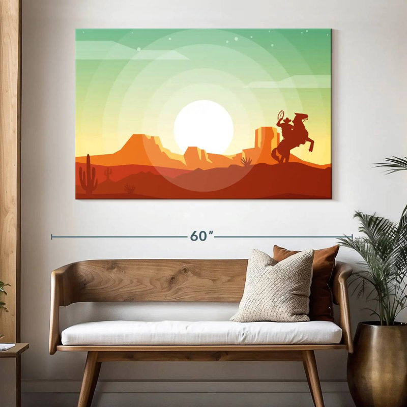 Lelar Western Desert, 34" H x 51" W