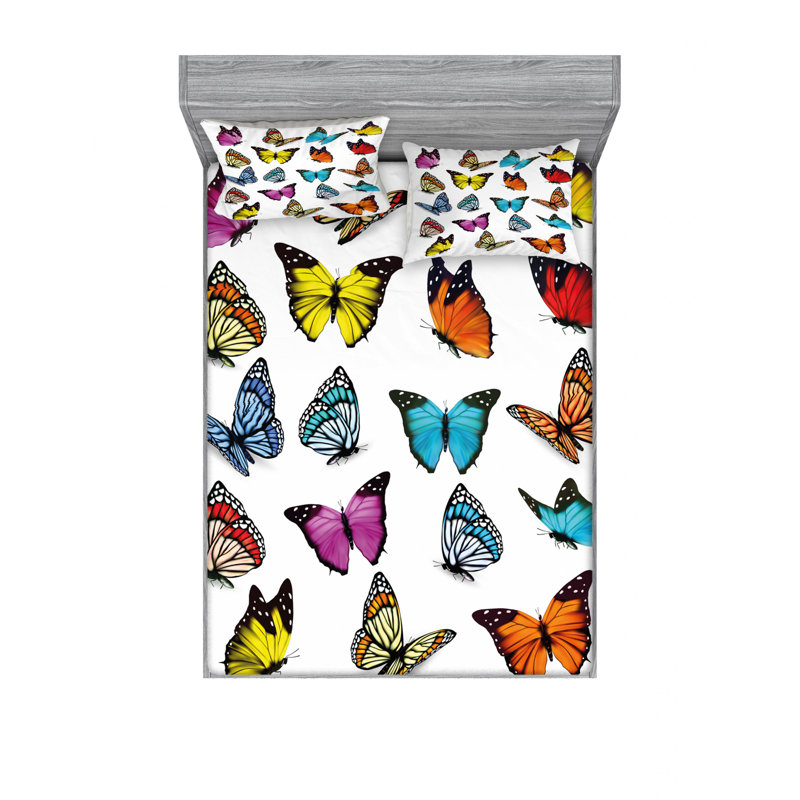 Microfiber Sheet Set, Full/Double Sheet Set with Fitted Sheet