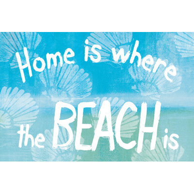 Where The Beach Is - Wrapped Canvas Print