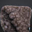 Red Druzy Crystal Cluster On Metal Stand