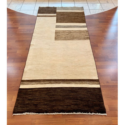 Neutral Striped Naswari 3'2" x 7'9"