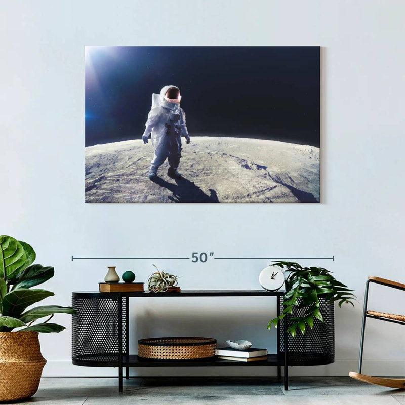 Oberle Moon Astronaut, 30" H x 45" W