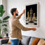 Chess Symmetry Minimalist - Wrapped Canvas-854658817-854658839