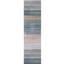 Tapis décoratif rayé bleu, beige et gris-1265919798