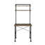 Bureau en métal avec style rustique et étagères pratiques