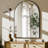 Rasto Aluminum Framed Arched Wall Mounted Bathroom Vanity Mirror-1879750147-1879750149