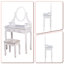 Coiffeuse Dandrew avec tabouret et miroir
