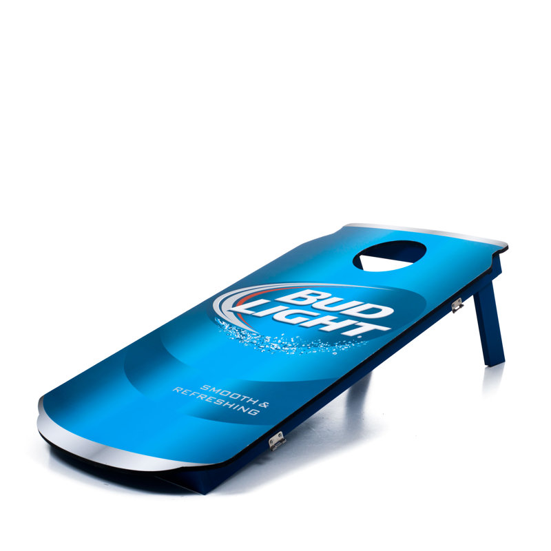 Ensemble de planches de jeu de poches en bois manufacturé « Bud Light » par Hey! Play!