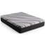 Matelas double pleine grandeur avec gel moyen de 12 po Nl, tissu performant anti-chaleur pour une bonne nuit de sommeil, mousse viscoélastique imprégnée de gel, couche confort haute densité, ressorts à rebords dynamiques, matelas gris moyen,