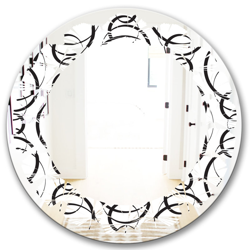 Miroir mural Wave, H 31,5 po x l po