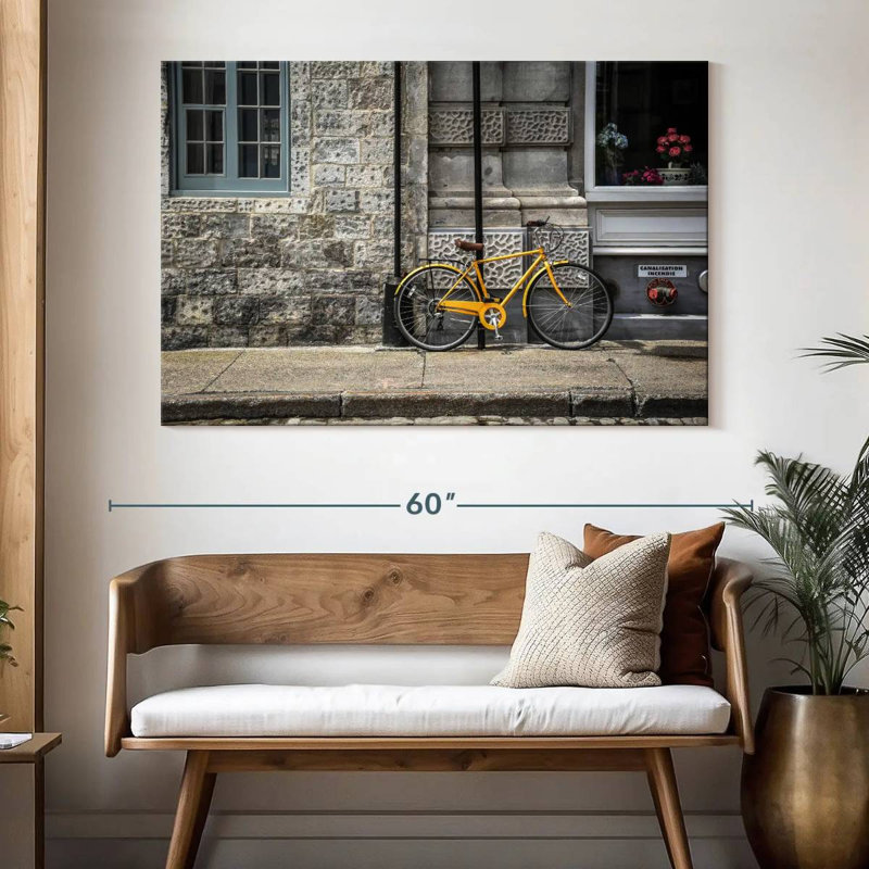 Vélo jaune Mehar Montréal, H 34 po x l 51 po